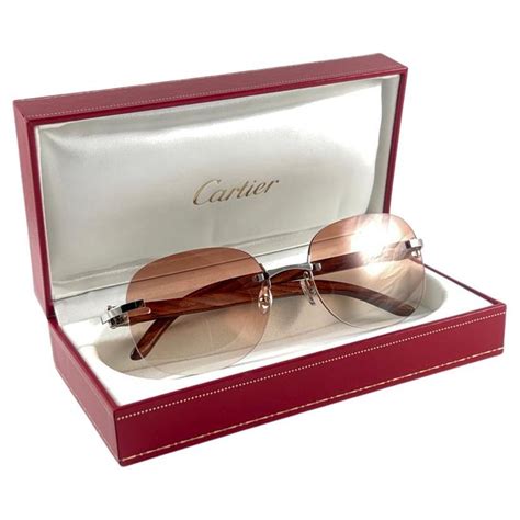 signature c de cartier precious sunglasses|cartier c decor rimless sunglasses.